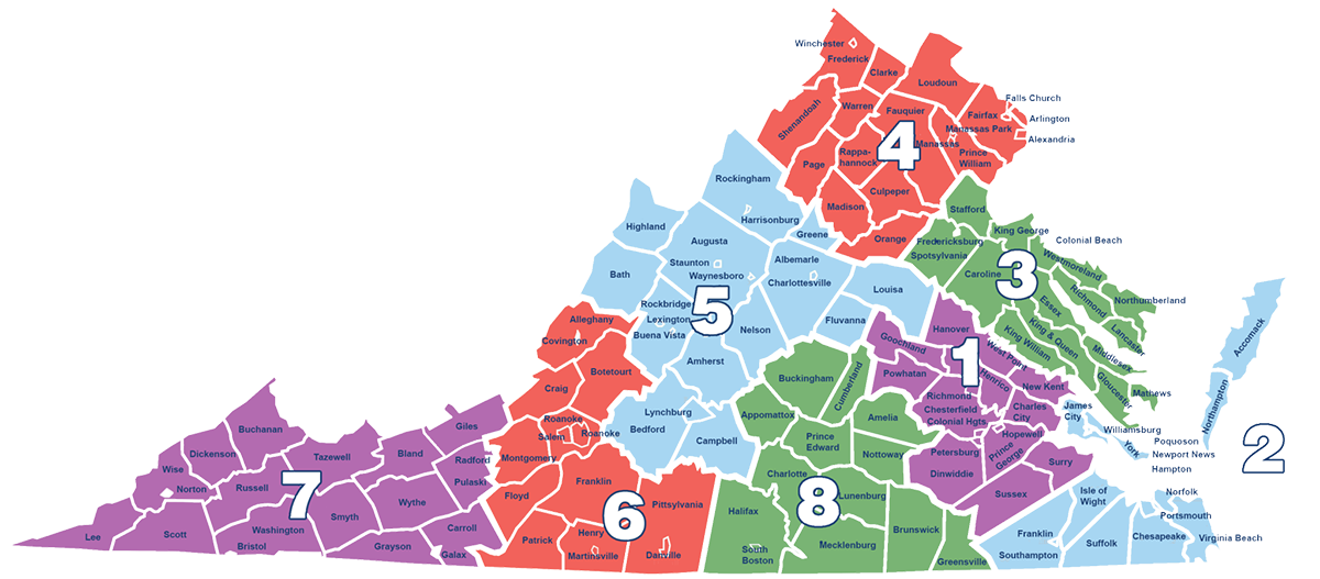 Vca Region Map Transparent